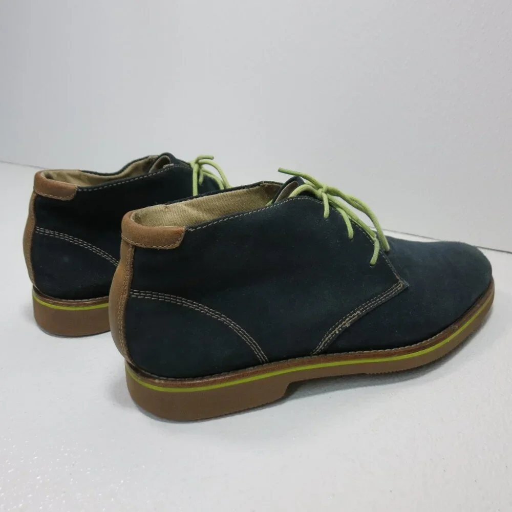 G. H. Bass & Co. Blue Suede Leather Chukka Boots Men's Footwear Shoes Sz 9 M - Picture 4 of 6